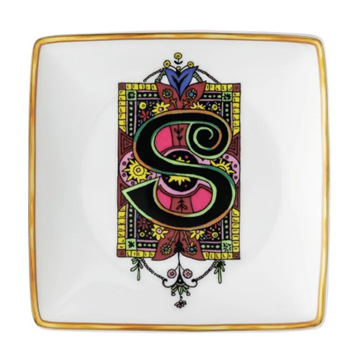Versace Holiday Alphabet 碟 12cm - S - Versace