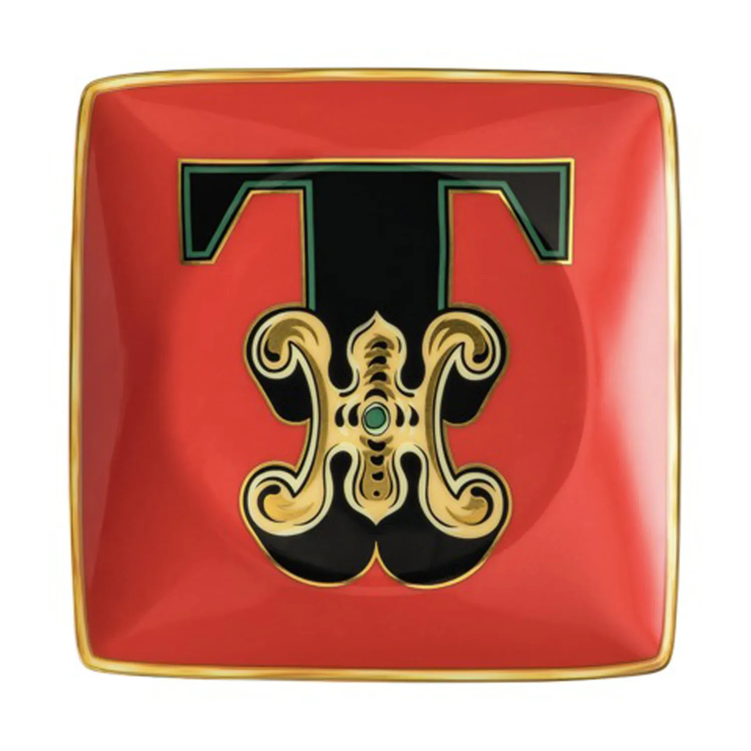 Versace Holiday Alphabet 碟 12cm, T Versace
