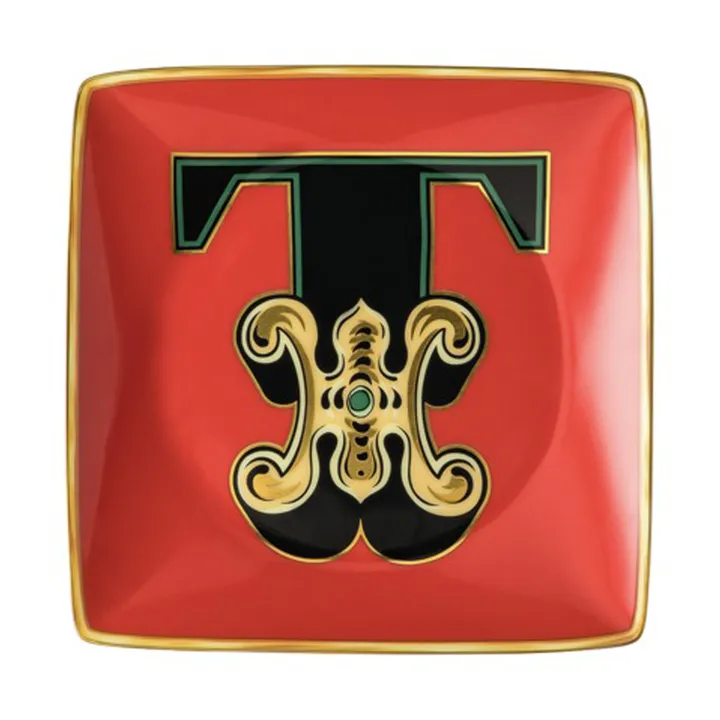 Versace Holiday Alphabet 碟 12cm - T - Versace