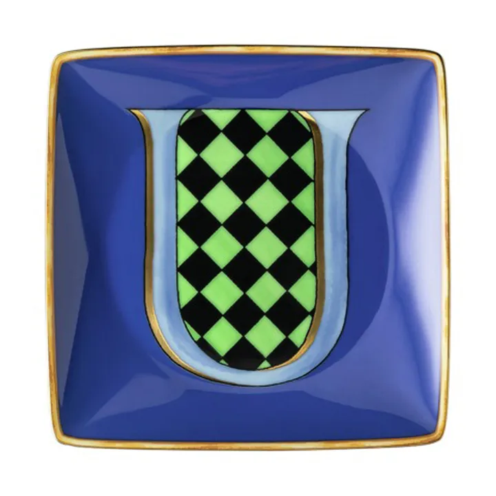 Versace Holiday Alphabet 碟 12cm - U - Versace