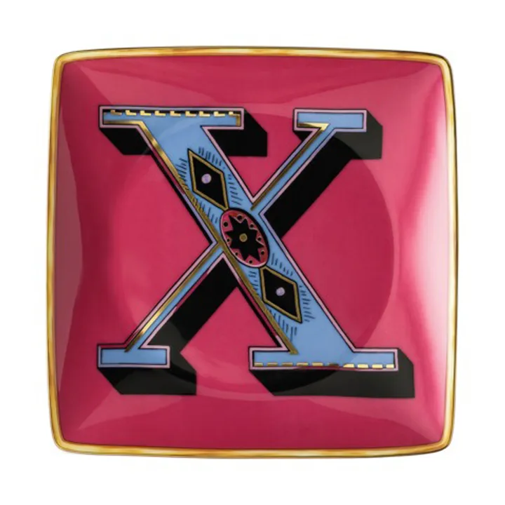 Versace Holiday Alphabet 碟 12cm - X - Versace