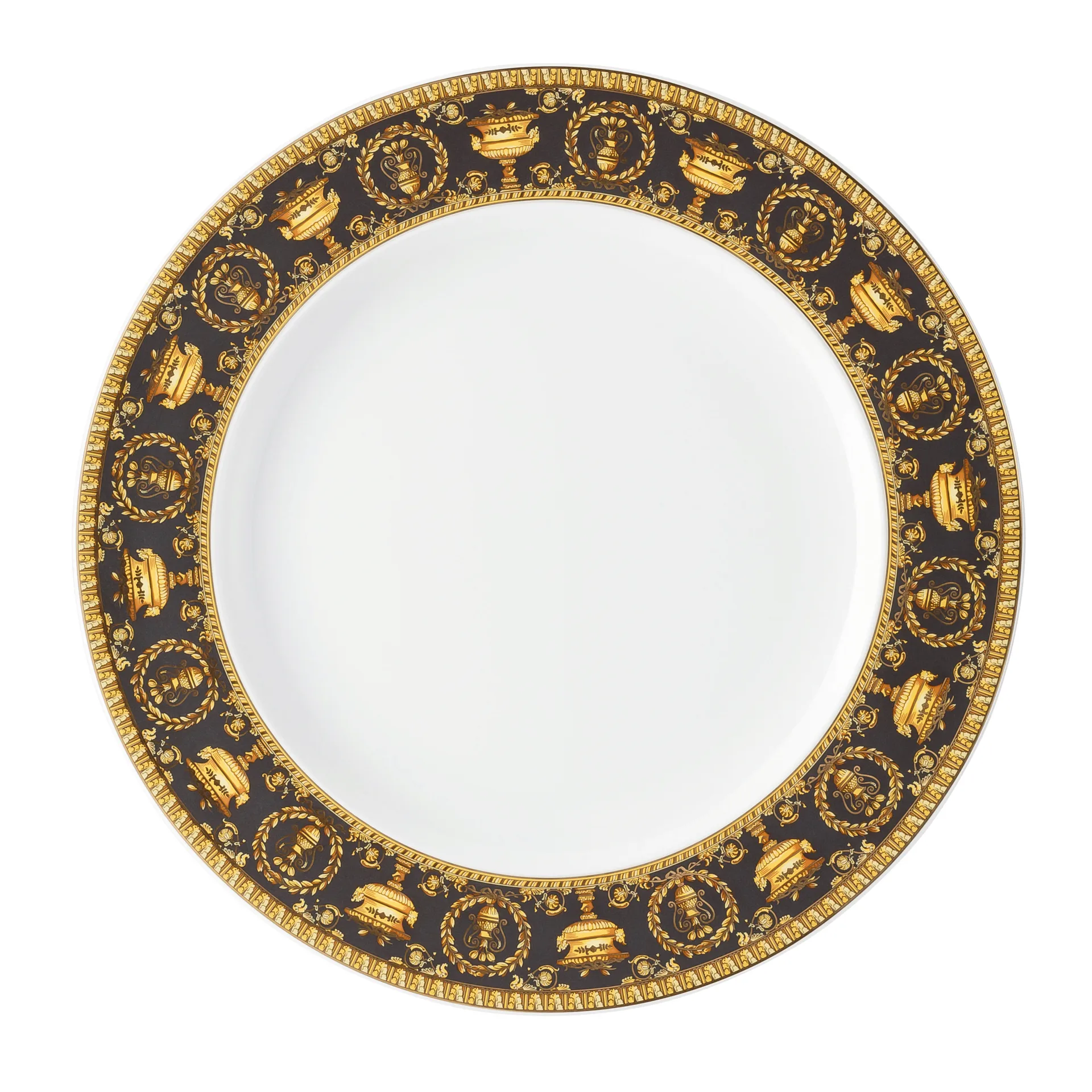Versace I love Baroque 餐盘, 黑色 Versace