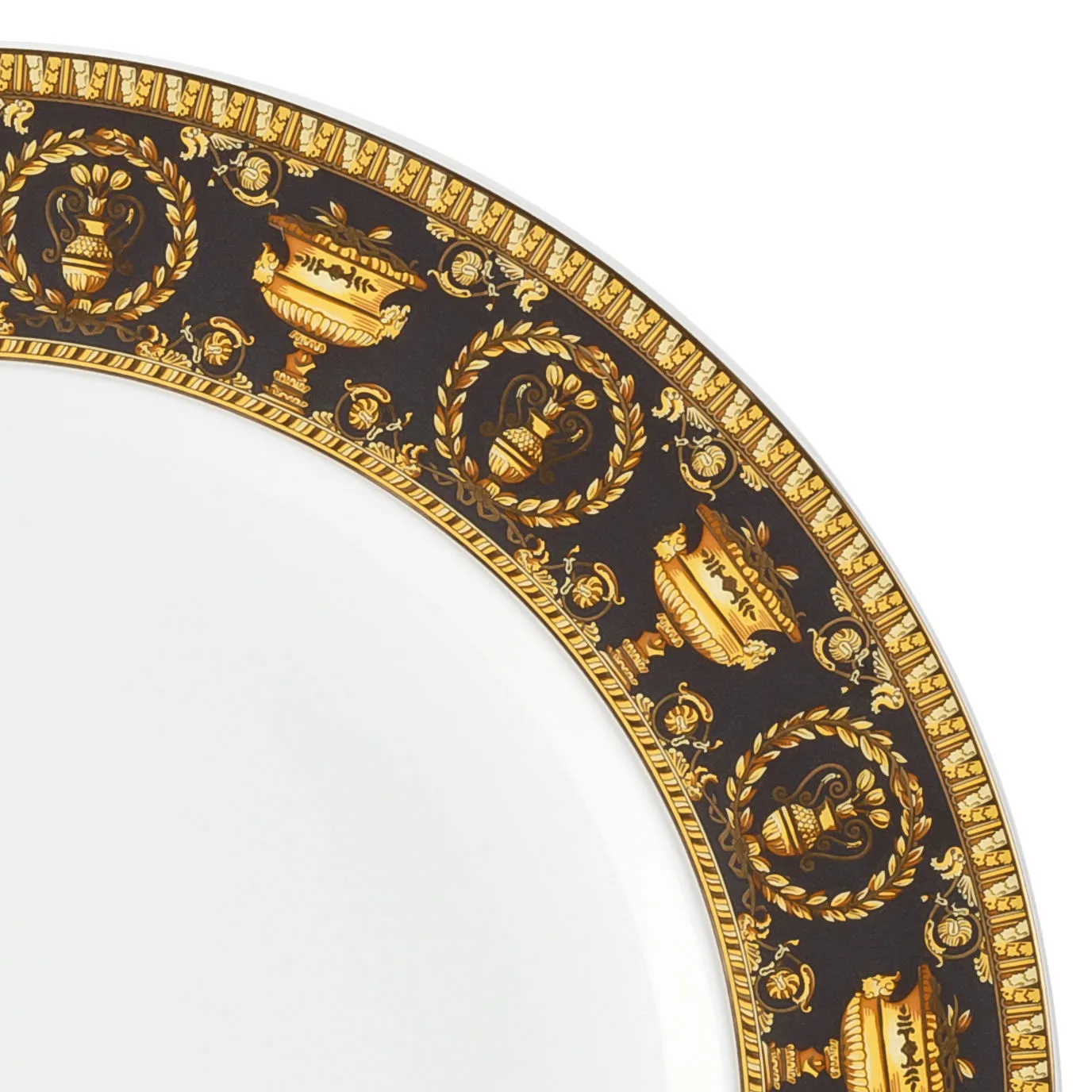 Versace I love Baroque 餐盘, 黑色 Versace