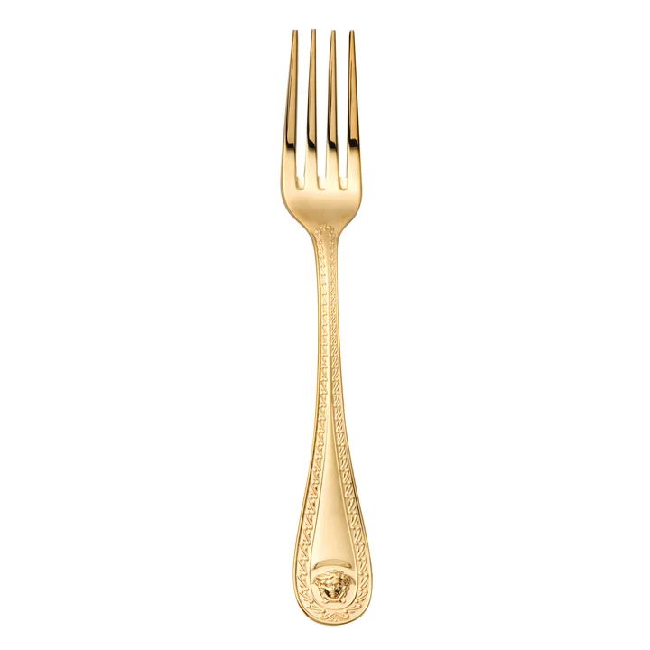 Versace Medusa 镀金餐叉 - 20.5cm - Versace