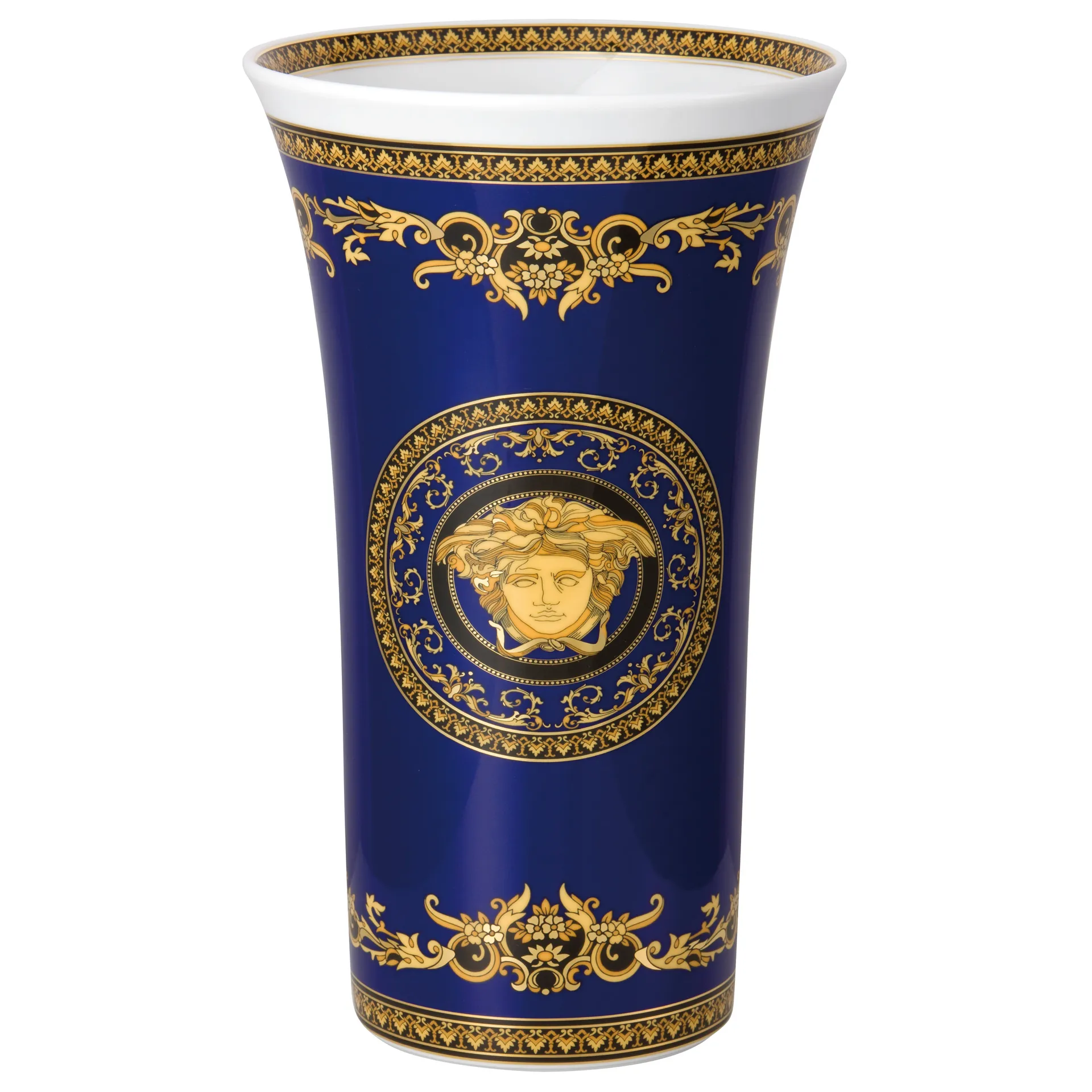 Versace Medusa Blue  花瓶 , Large Versace