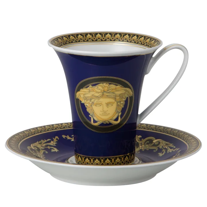 Versace Medusa Blue 带碟杯子 - 套装 - Versace
