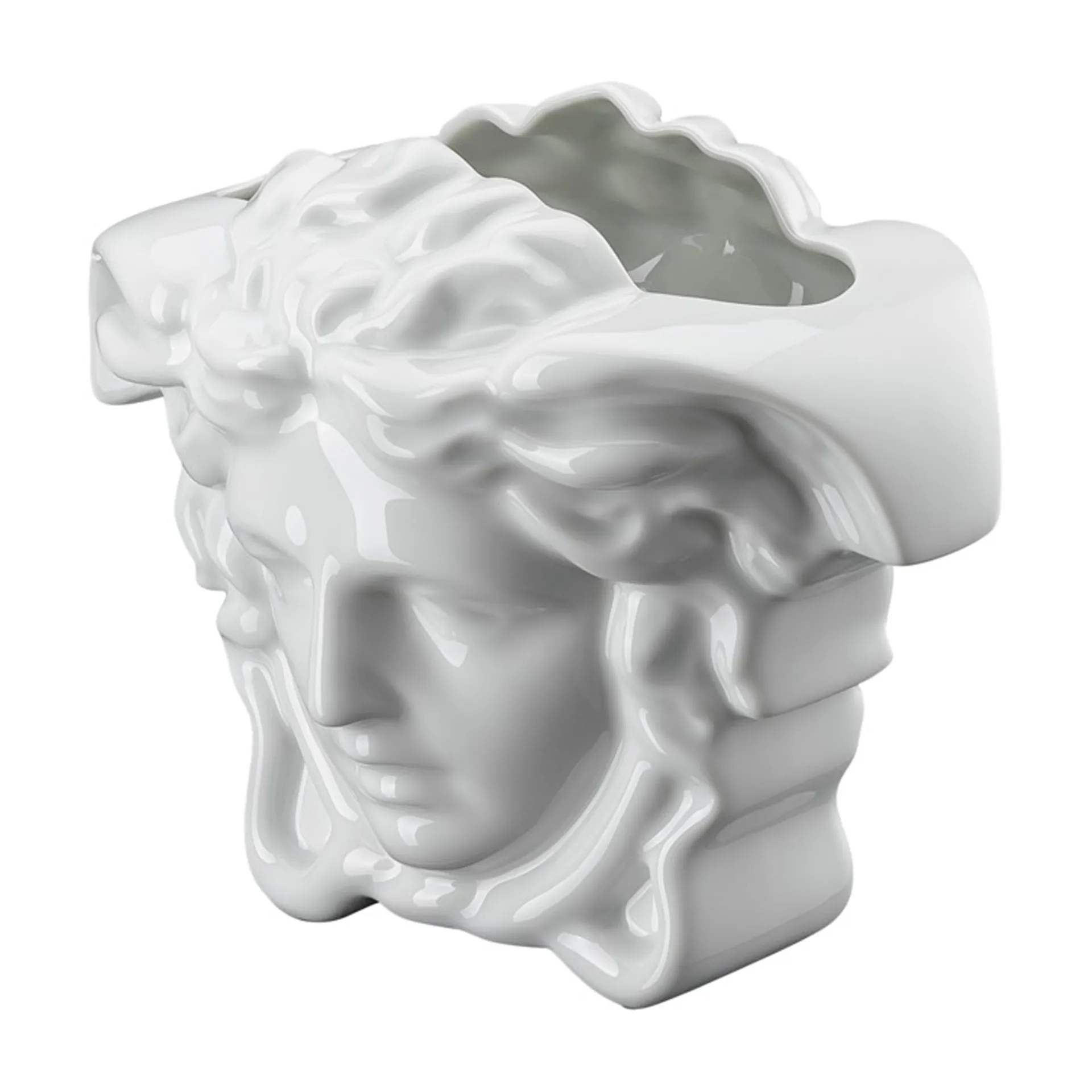 Versace Medusa Grande 花瓶 15 cm, 白色 Versace