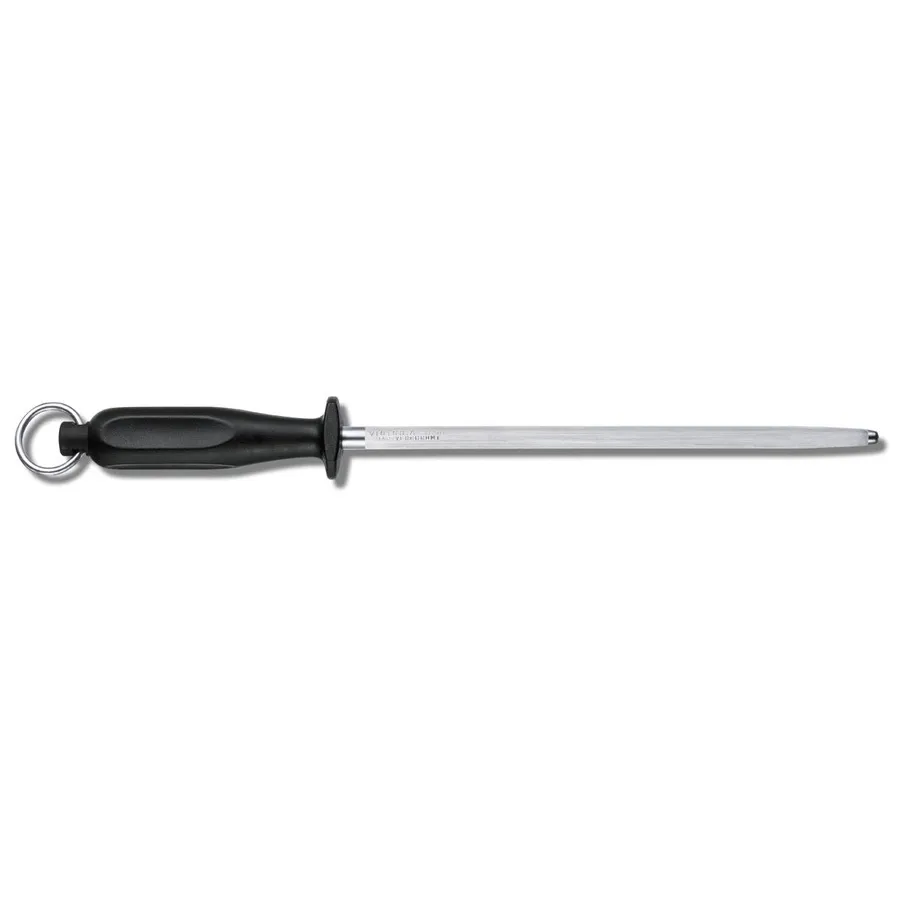Honing Steel 中细磨刀钢棒 25cm, 黑色 Victorinox