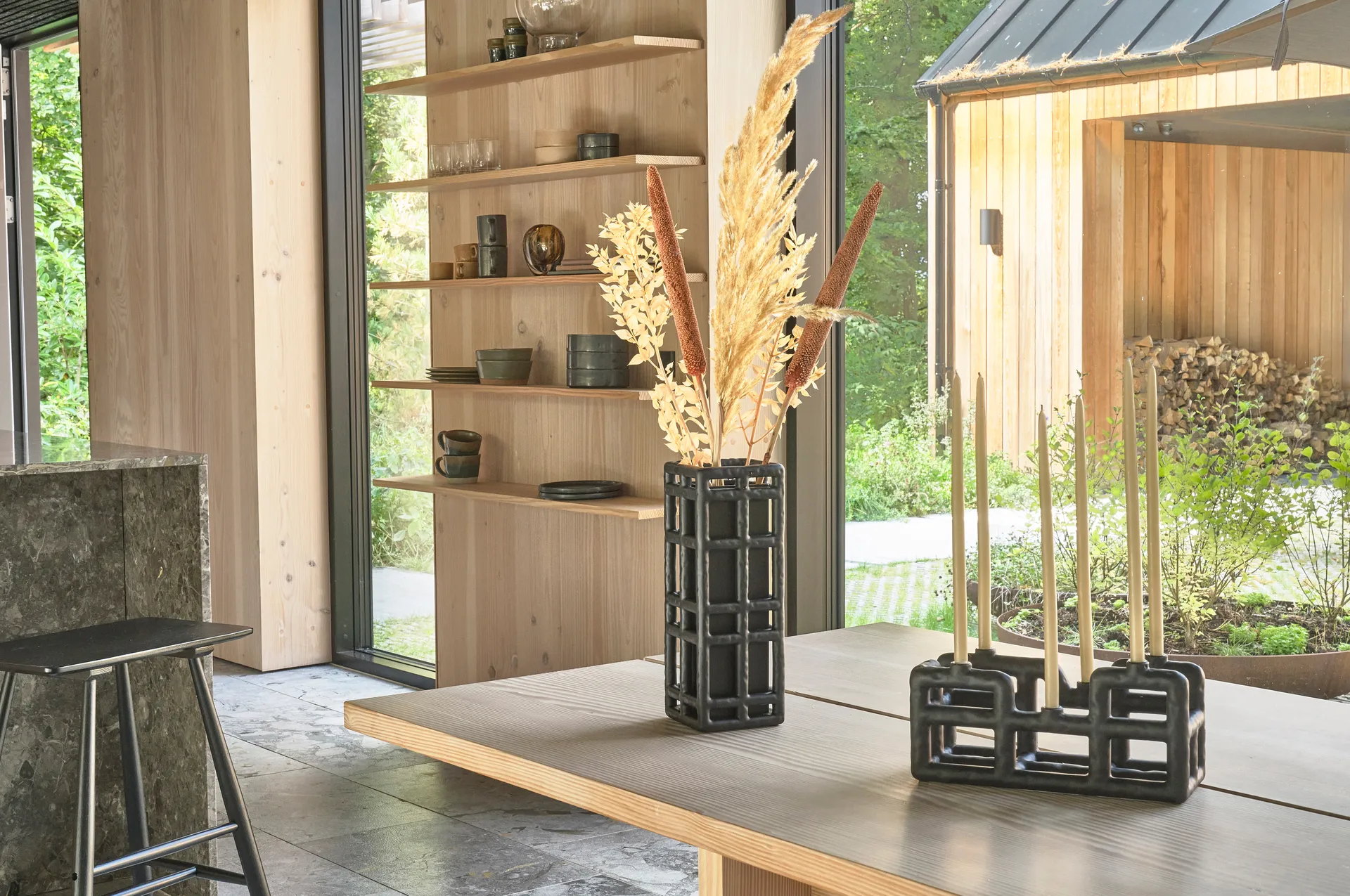 Evig mug 带把手 30 cl 两件套装, Blue-brown Villa Collection