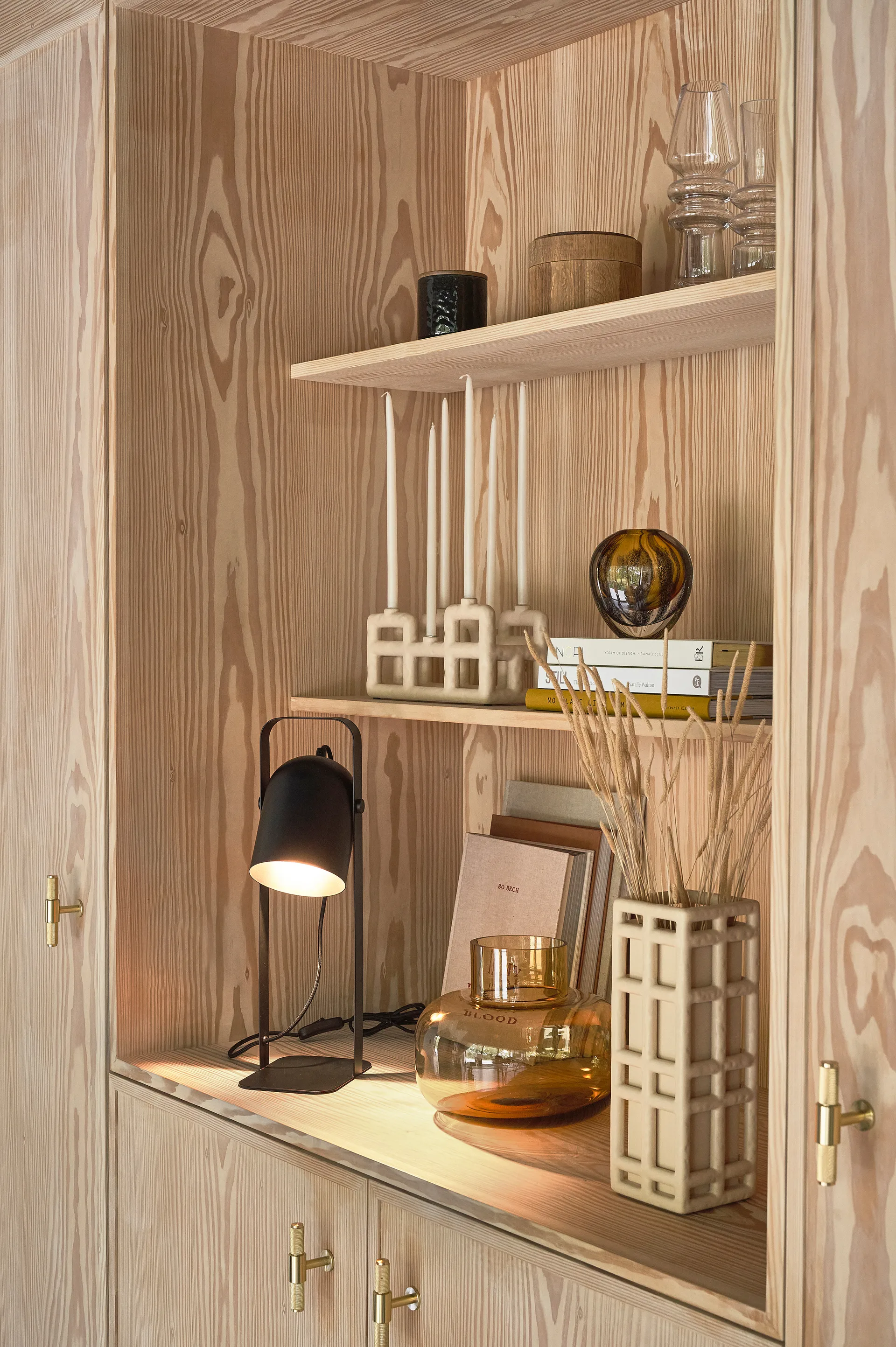 Lyng 烛台 6 candles, 沙色 Villa Collection