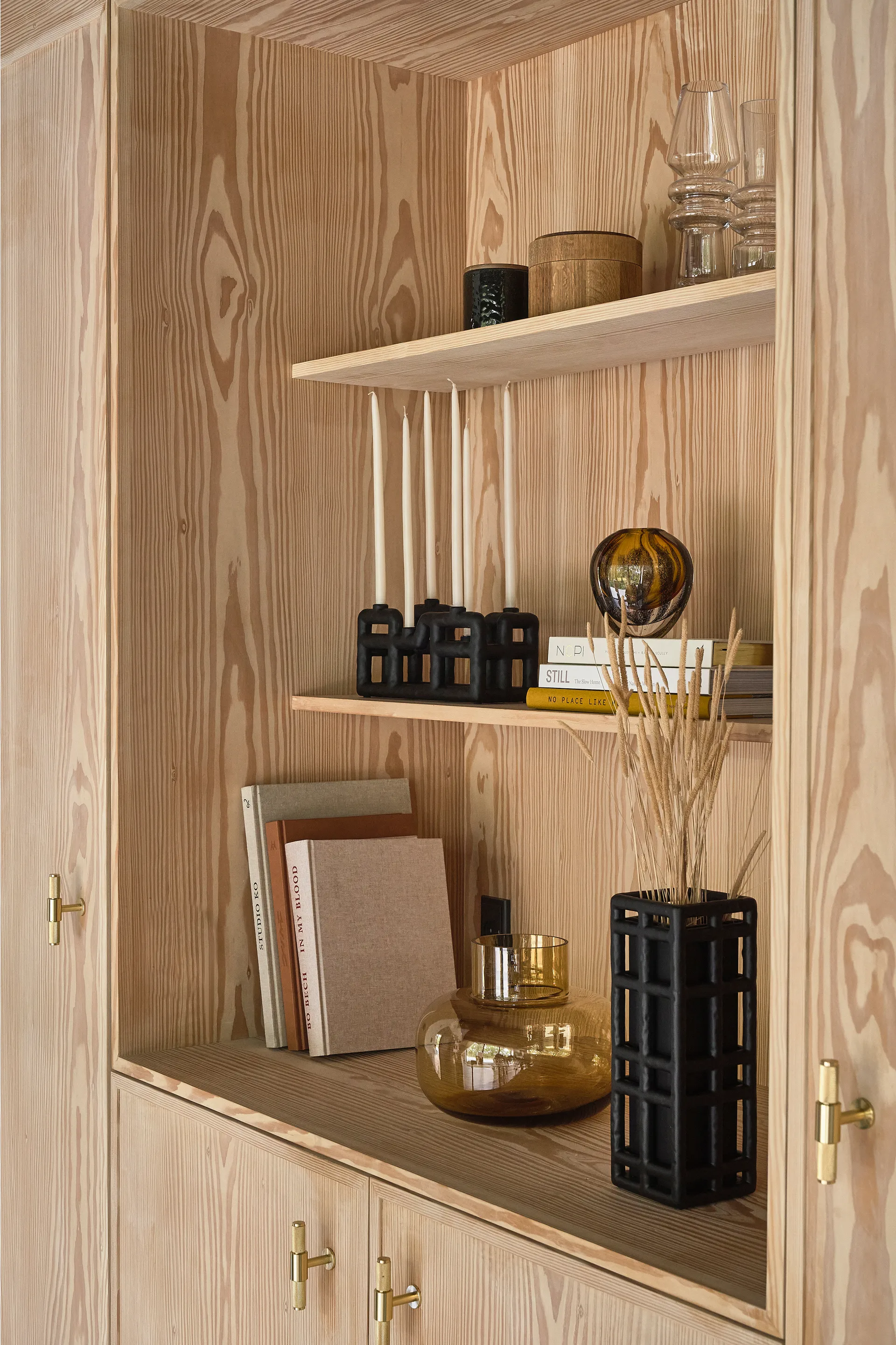 Lyst 烛台 6 candles, 黑色 Villa Collection