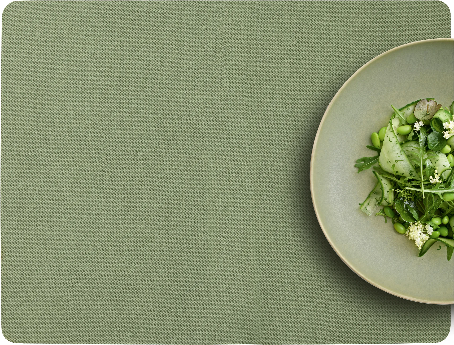 Shoku 餐垫 35x46 cm 四件套装, Pure 绿色 Villa Collection
