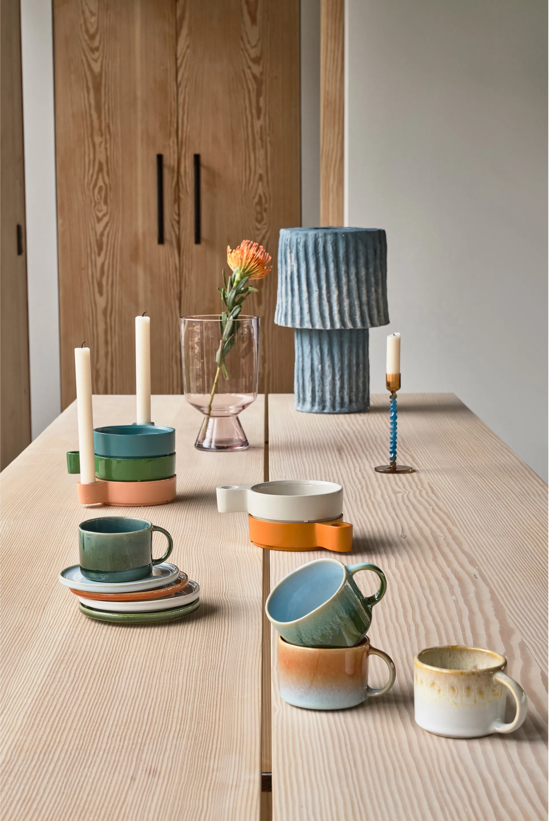 Styles 马克杯 带把手 16 cl 两件套装, 蓝色-琥珀色 Villa Collection