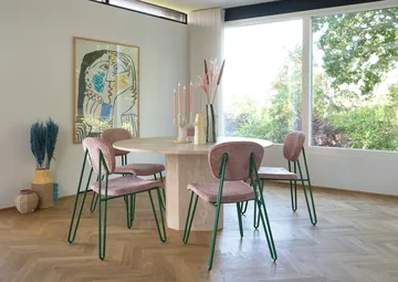 Styles 烛台 19.5x25 cm - 黄色-白色 - Villa Collection