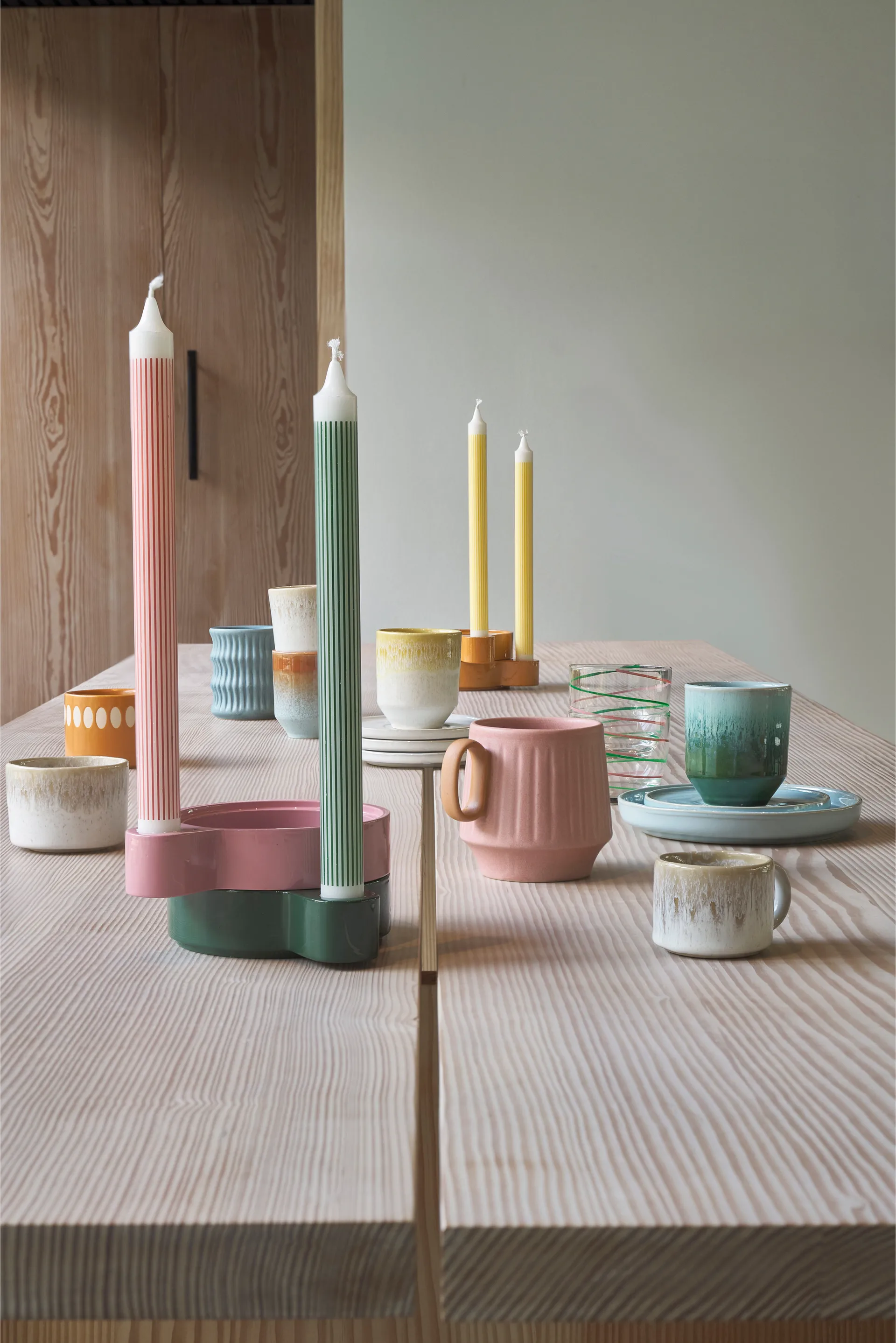 Styles 马克杯 with ribbed pattern 30 cl 两件套装, 蓝色 Villa Collection