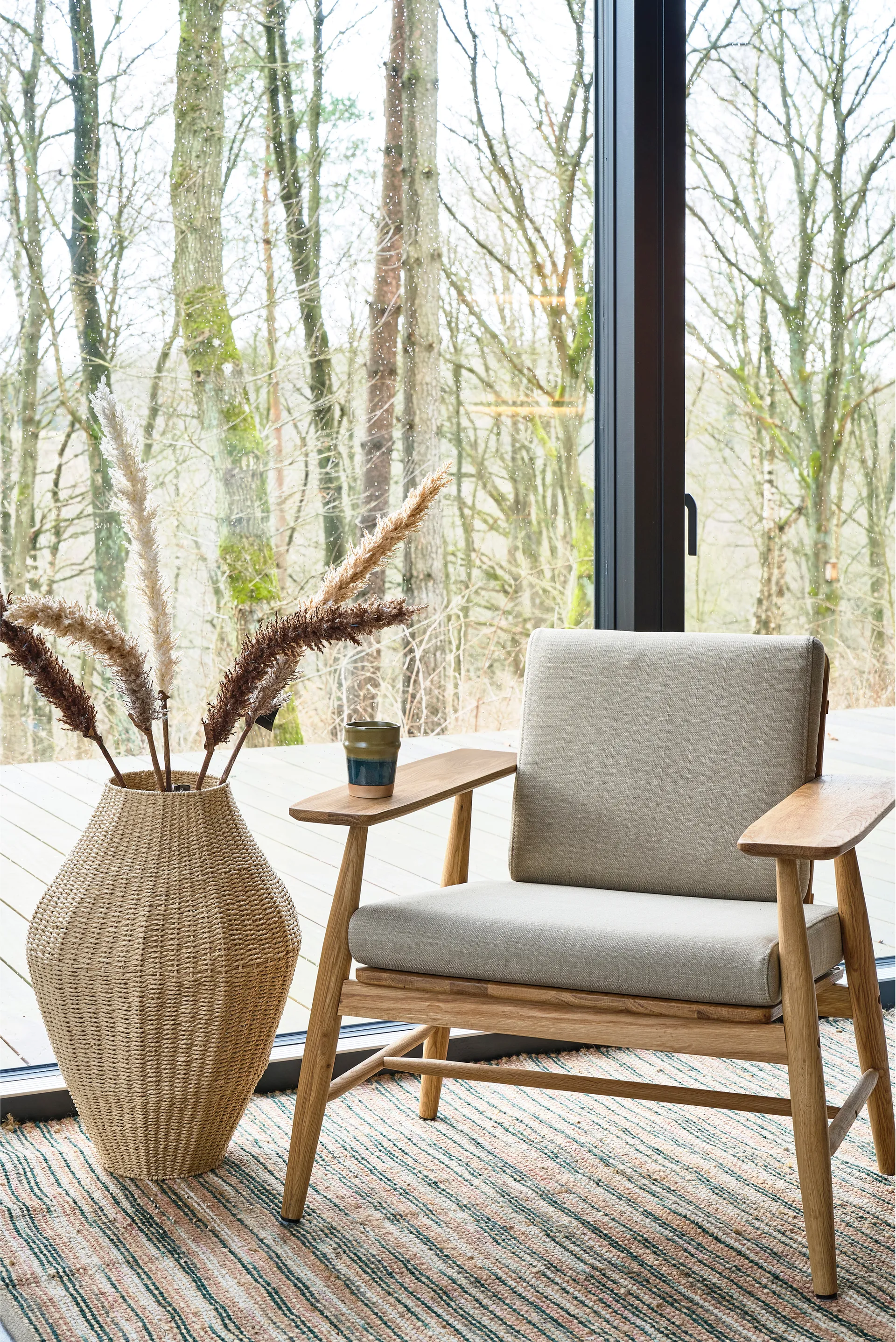 Vem 地毯, 绿色-nature-粉色, 70x250 cm Villa Collection