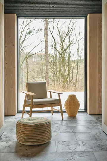 Vem pouf 30x60 cm - 绿色-nature-粉色 - Villa Collection