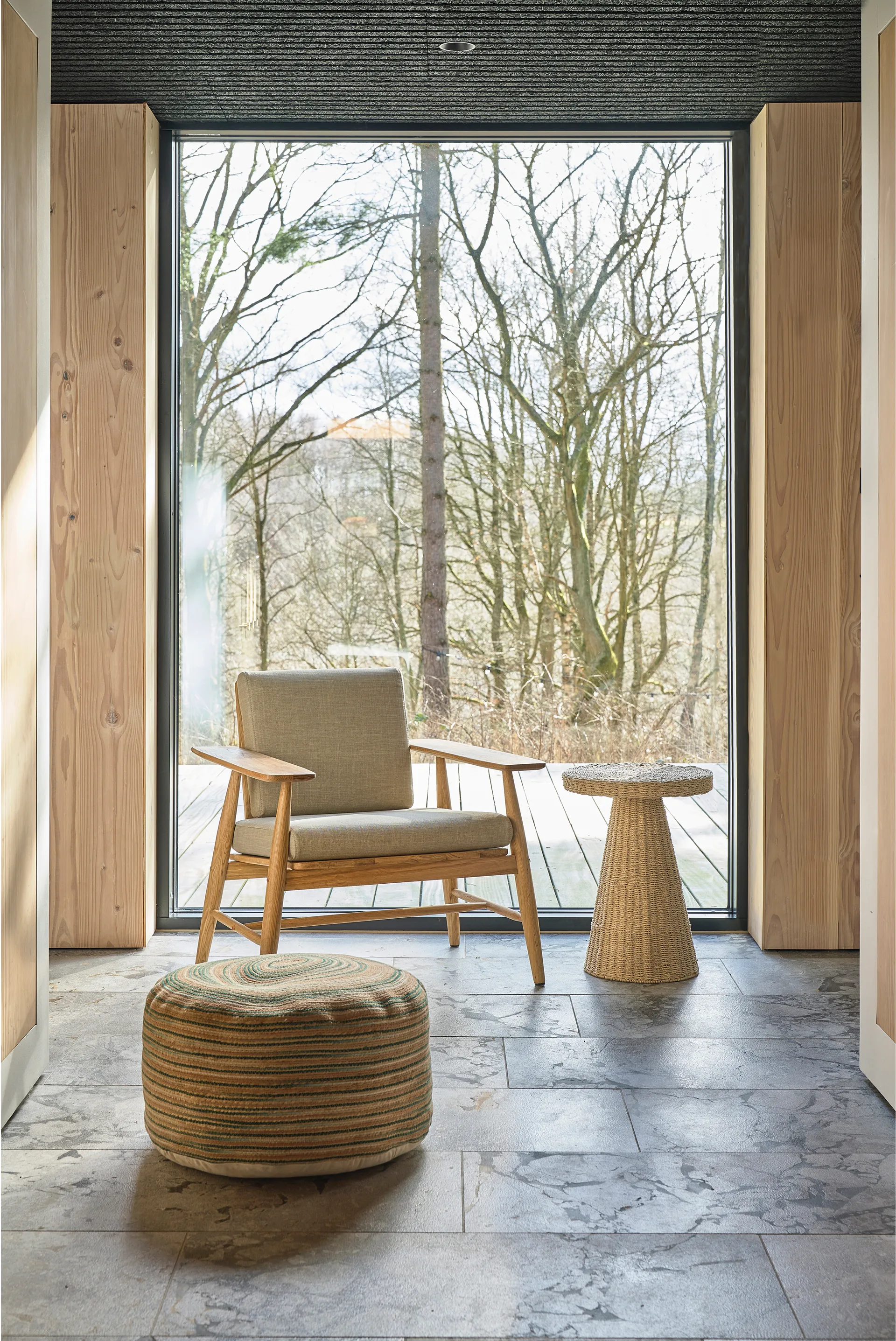 Vem pouf 30x60 cm, 绿色-nature-粉色 Villa Collection