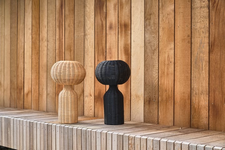 Werna 台灯 rattan Ø30 cm, 黑色 Villa Collection