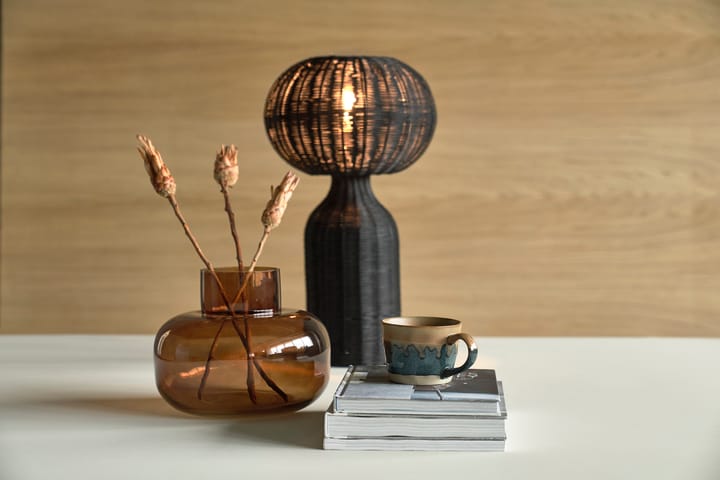 Werna 台灯 rattan Ø30 cm, 黑色 Villa Collection