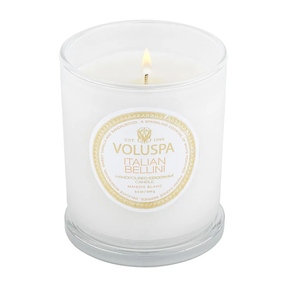 Classic Maison Blanc 香薰蜡烛60小时, 意大利贝利尼香 Voluspa