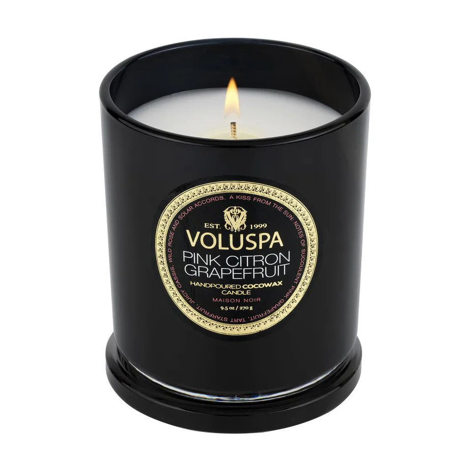 Classic Maison Noir 香薰蜡烛60小时, 粉红香橼葡萄柚香 Voluspa