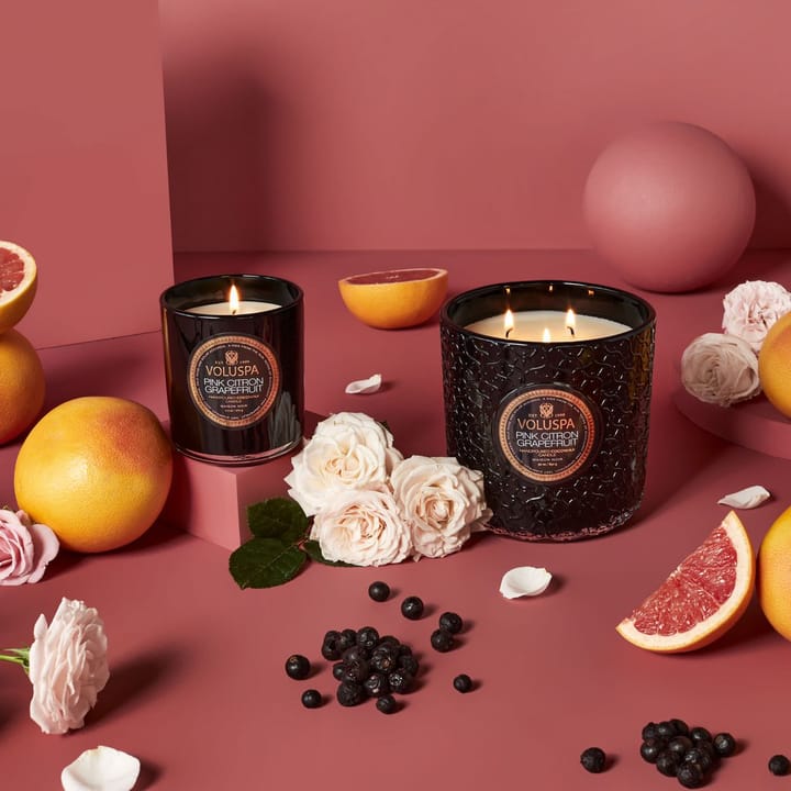 Classic Maison Noir scented 60 hours, 粉色 Citron Grapefruit Voluspa