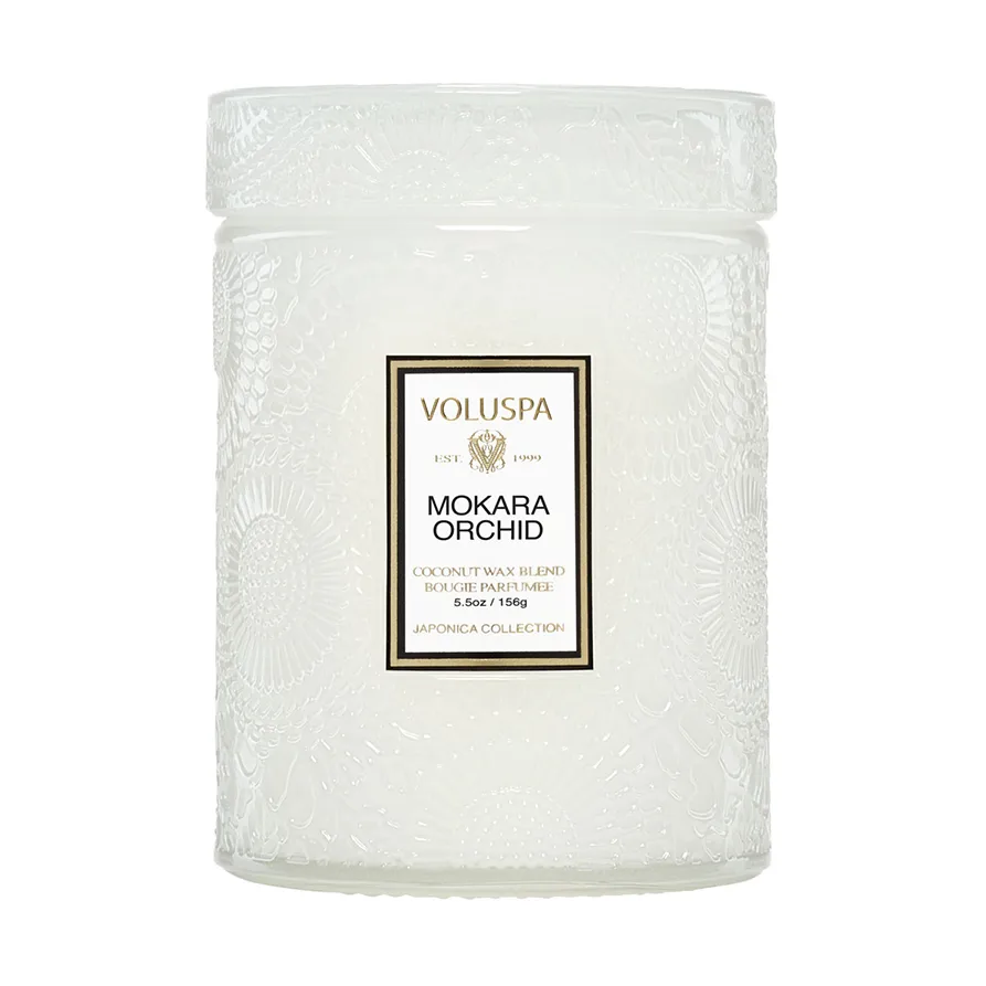 Japonica 玻璃罐香薰蜡烛 50小时, 莫卡拉兰花色 Voluspa