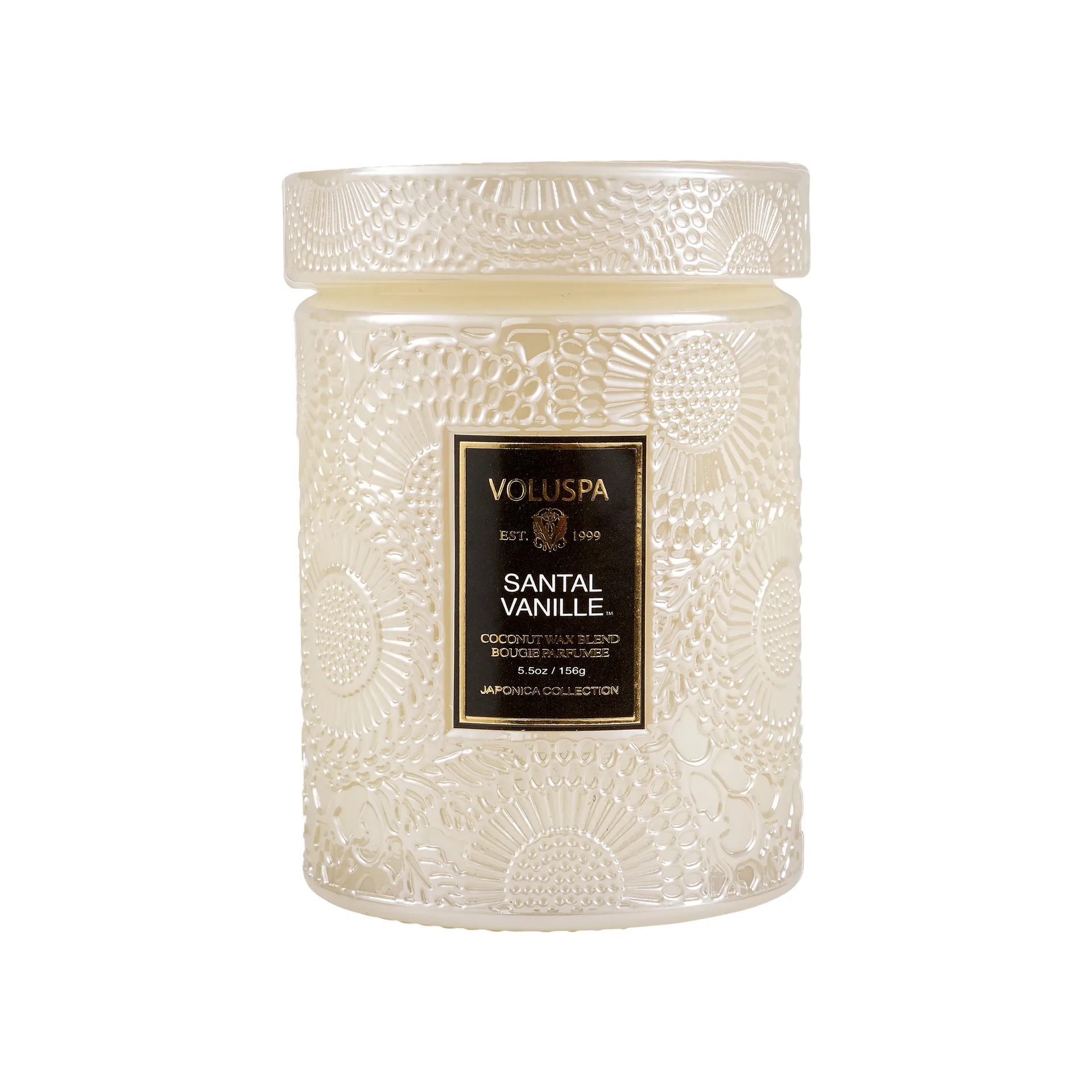 Japonica scented in 玻璃制 jar 50 hours, santal vanille Voluspa