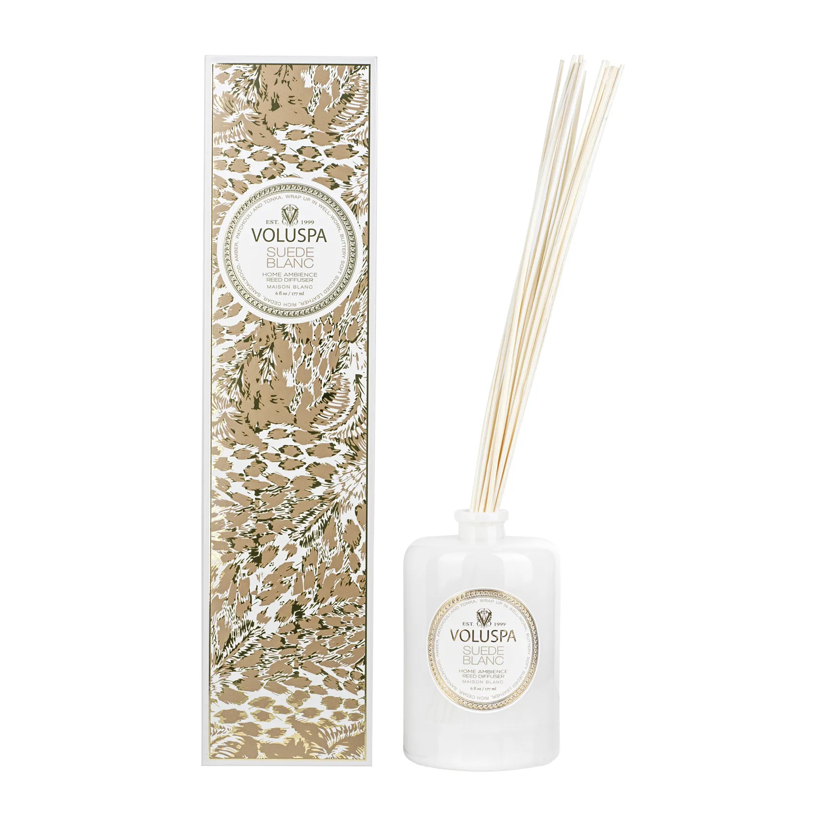 Maison Blanc 香薰藤条177ml, 白色绒面香 Voluspa