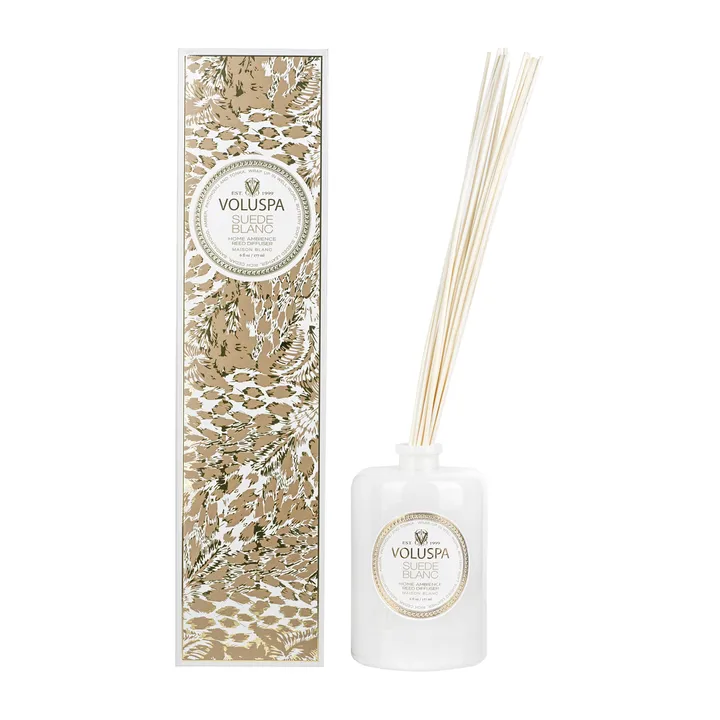 Maison Blanc 香薰藤条177ml - 白色绒面香 - Voluspa
