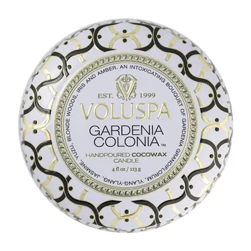 Maison Blanc 迷你铁盒香薰蜡烛25小时 - Gardenia Colonia - Voluspa