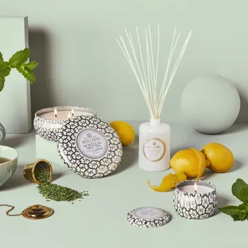 Maison Blanc 迷你铁盒香薰蜡烛25小时 - 摩洛哥薄荷茶香 - Voluspa