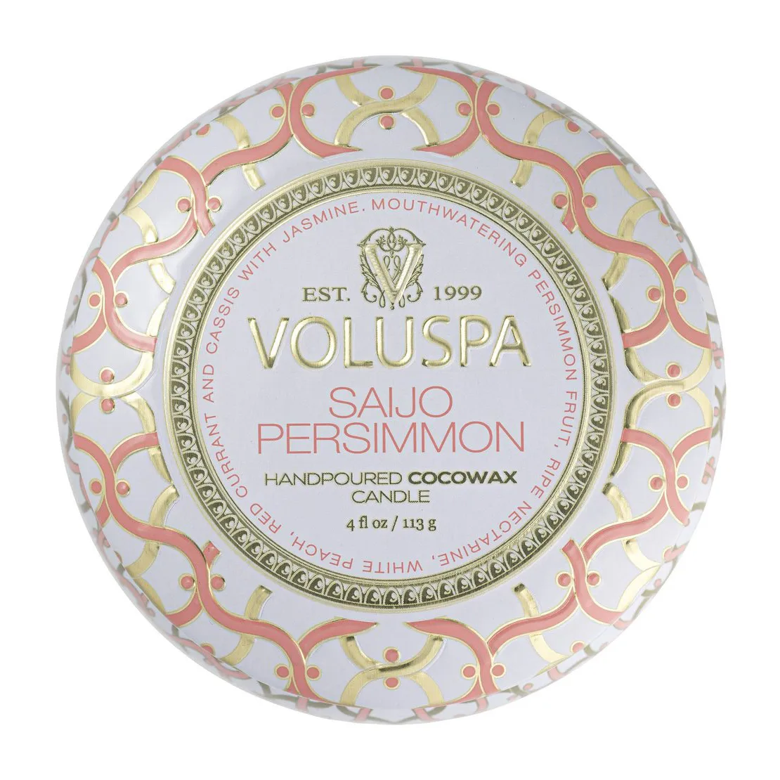 Maison Blanc 迷你铁盒香薰蜡烛25小时, 西条柿香 Voluspa