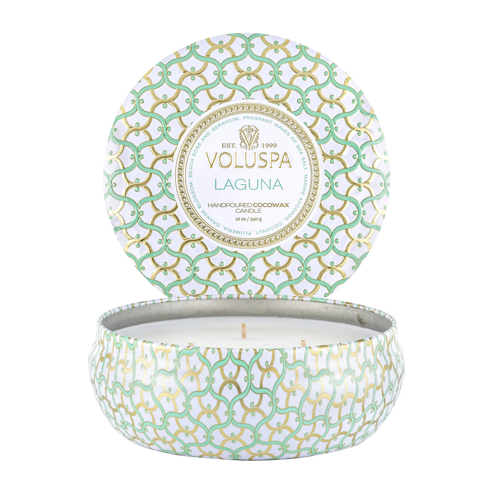 Maison Blanc 三芯铁盒香薰蜡烛40小时, Laguna Voluspa