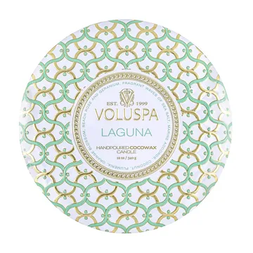 Maison Blanc 三芯铁盒香薰蜡烛40小时 - Laguna - Voluspa