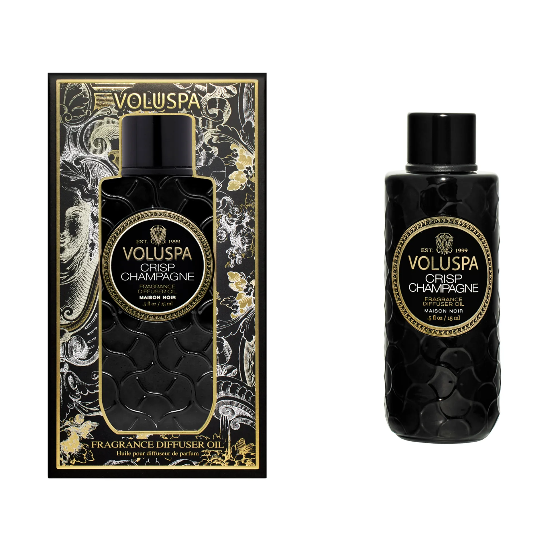 Maison Noir 超声波香薰精油 15ml, 清爽香槟色 Voluspa