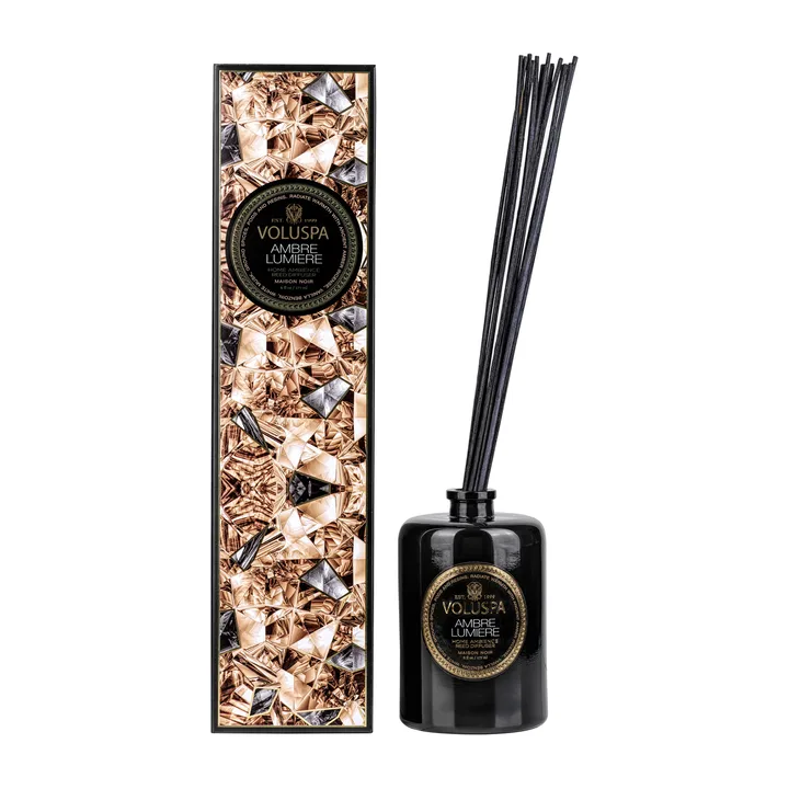 Maison Noir 香薰藤条177ml - 琥珀微光香 - Voluspa