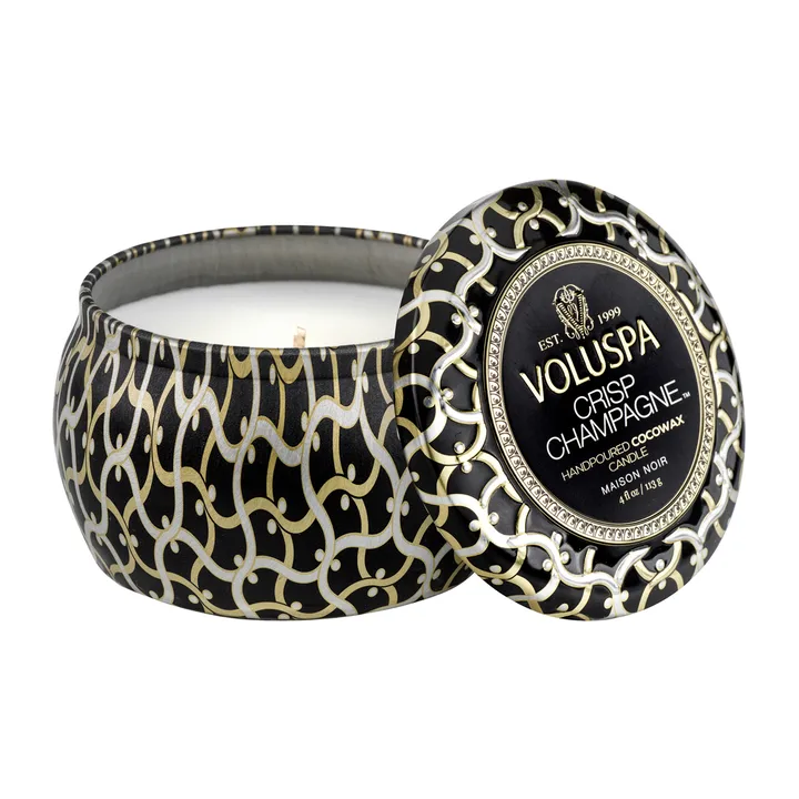 Maison Noir 迷你铁盒香薰蜡烛25小时 - 清爽香槟香 - Voluspa