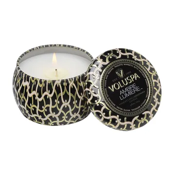 Maison Noir 迷你铁盒香薰蜡烛25小时 - 琥珀微光香 - Voluspa