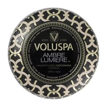 Maison Noir 迷你铁盒香薰蜡烛25小时 - 琥珀微光香 - Voluspa