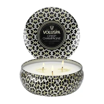 Maison Noir 三芯铁盒香薰蜡烛40小时 - 清爽香槟香 - Voluspa