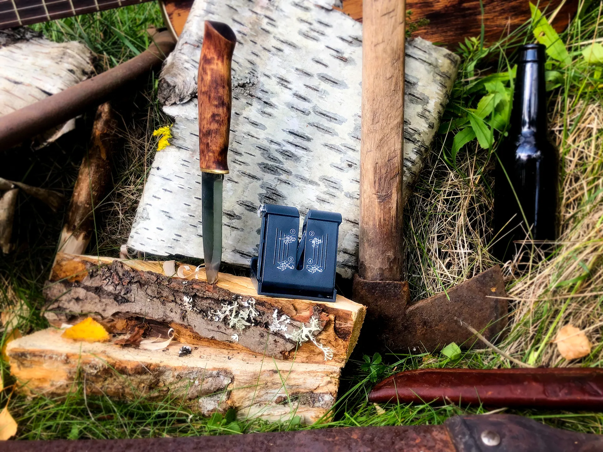 Vulkanus Pocket knife sharpener basic, 黑色 Vulkanus