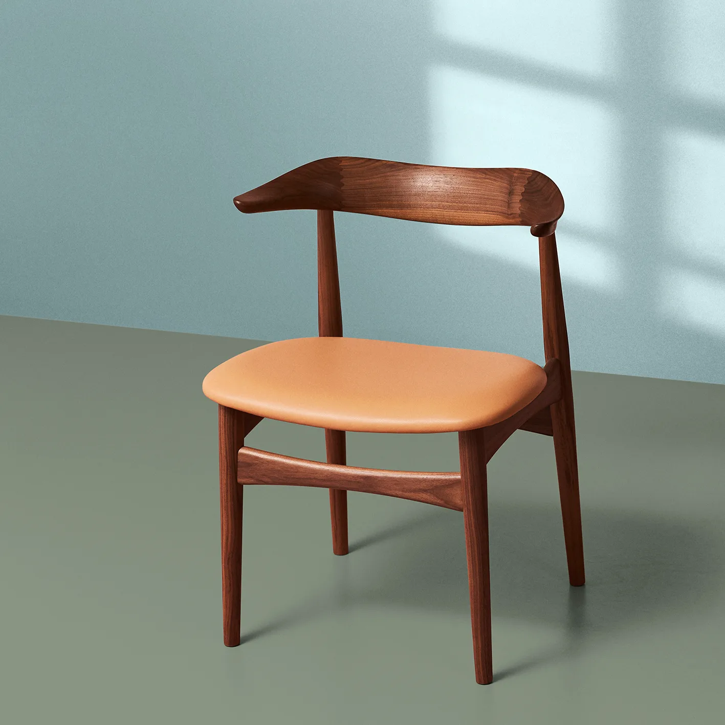 Cow Horn 椅子 walnut, Soavé nature Warm Nordic