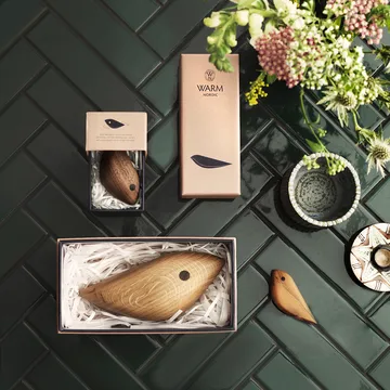 Twirling Bird 装饰摆件 中号 - 胡桃木 - Warm Nordic