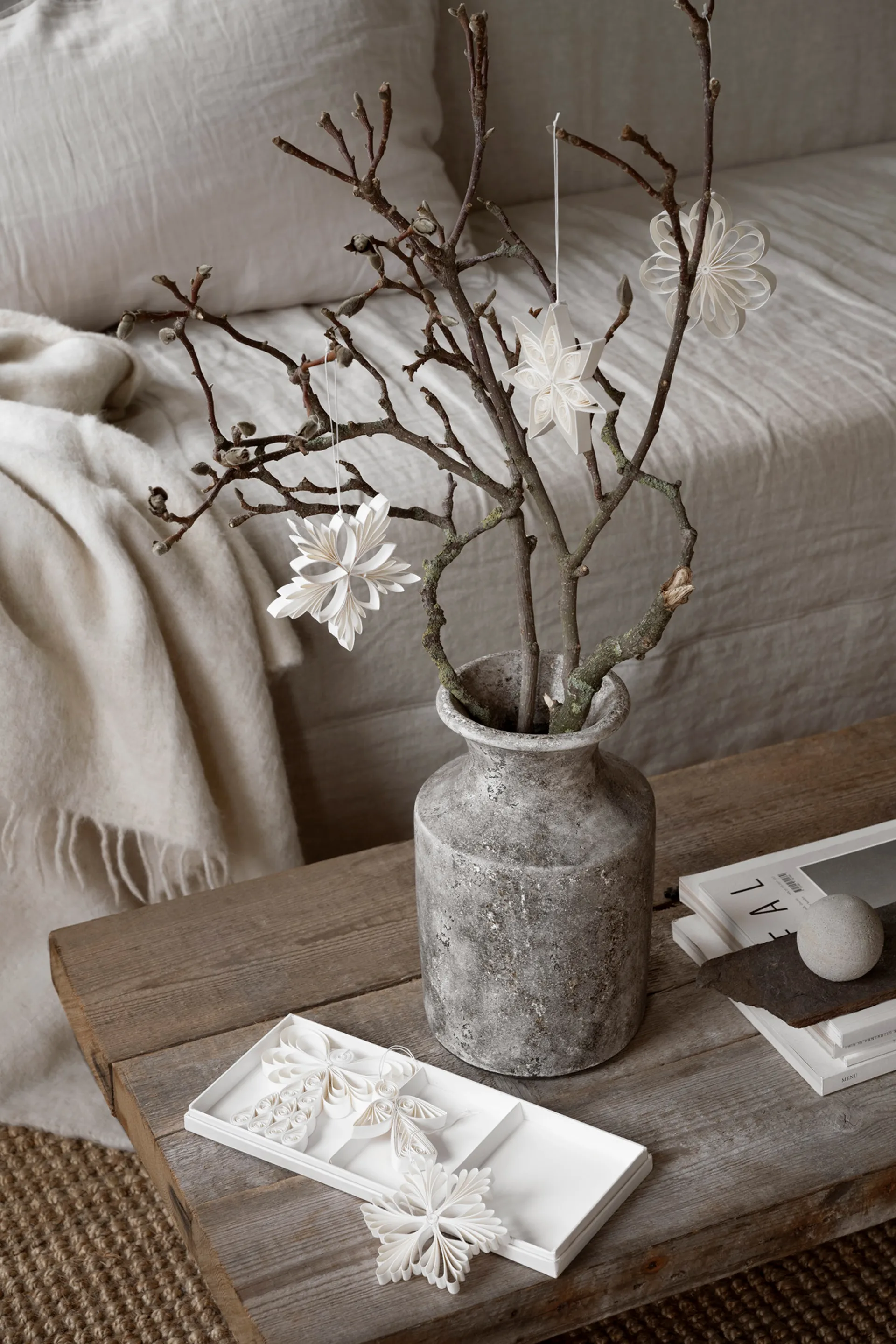 Angel mix Christmas decorations 三件套装, White Watt & Veke