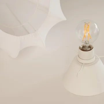 Anna迷你吸顶灯 Ø30cm - 白色棉质 - Watt & Veke