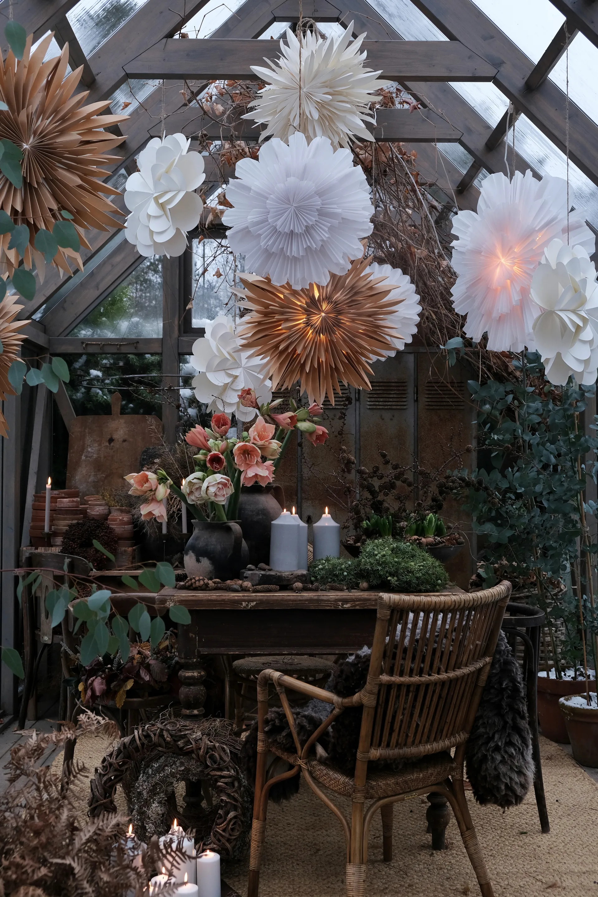 Eldig Christmas star Ø70 cm, 白色 Watt & Veke