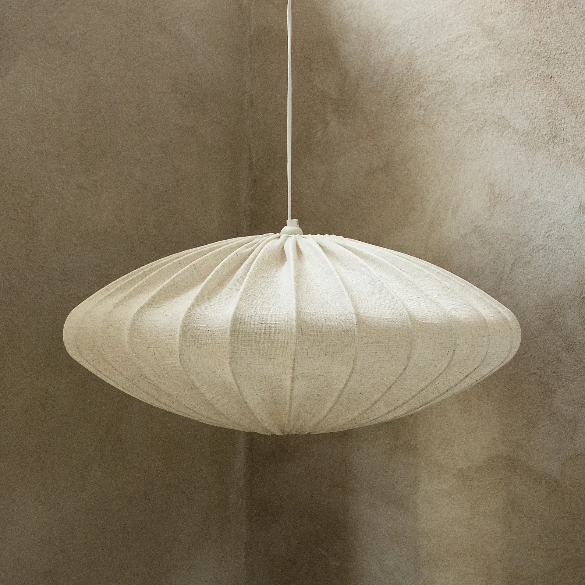 Ellipse 亚麻灯罩65cm, 自然色 Watt & Veke