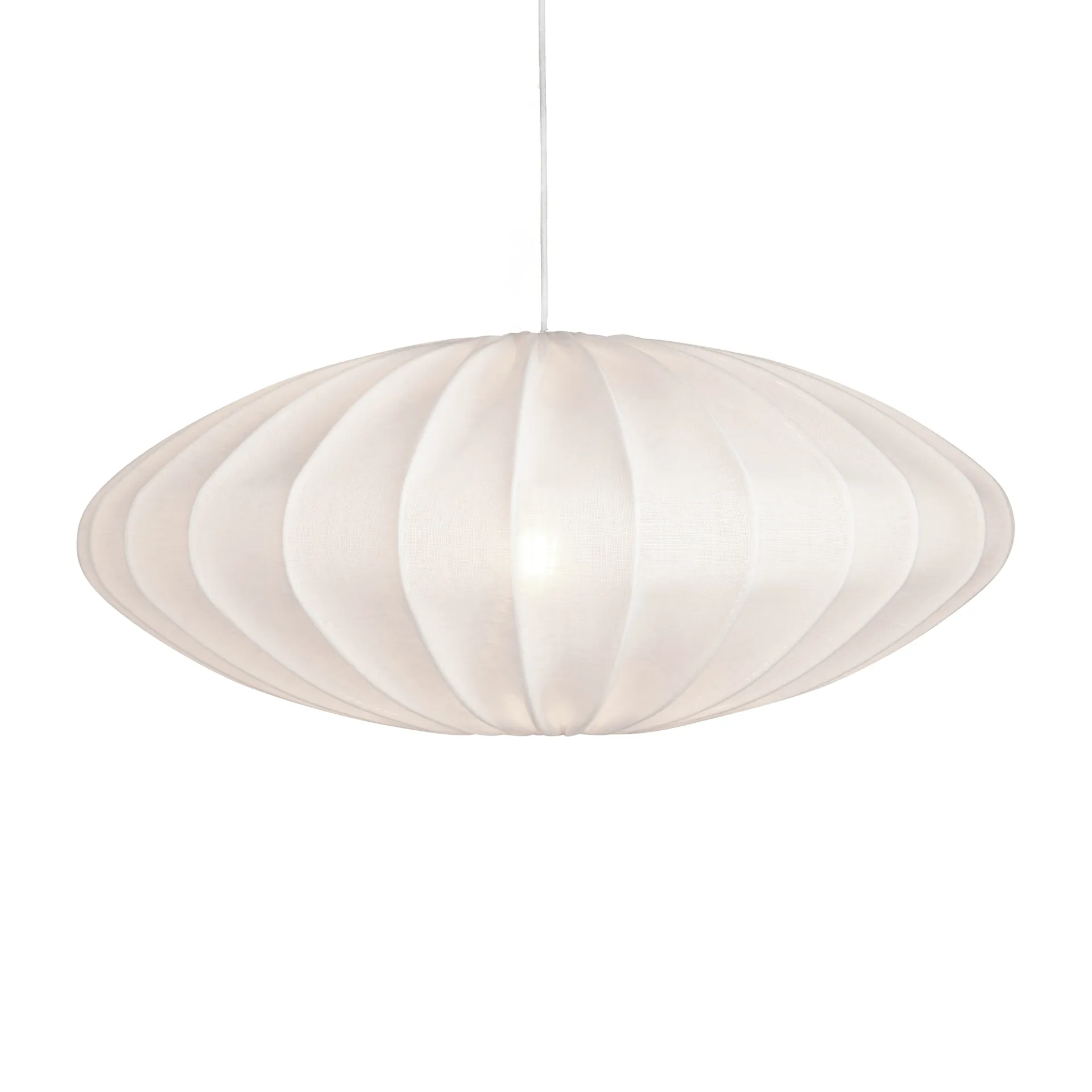 Ellipse 亚麻灯罩65cm, 白色 Watt & Veke